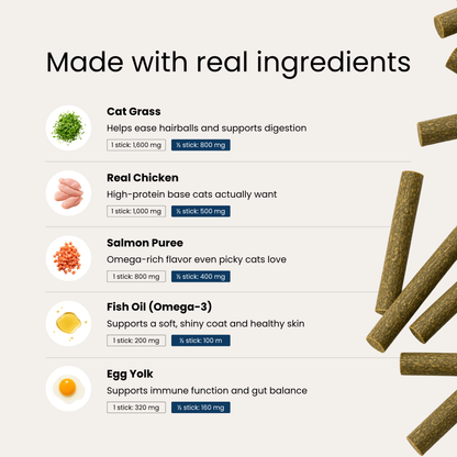Cat Grass Teething Sticks
